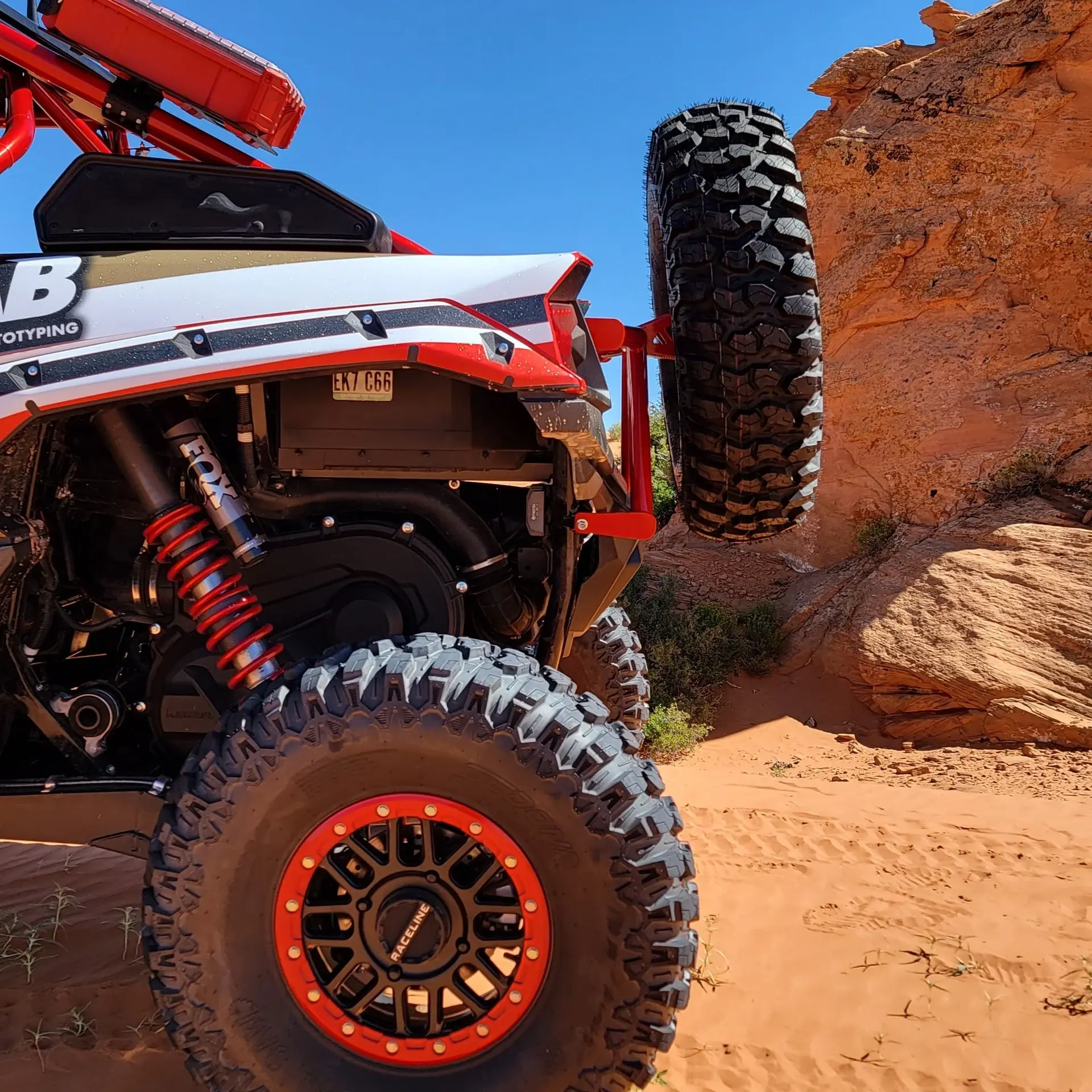 Kawasaki KRX1000 Spare Tire Carrier — view 3