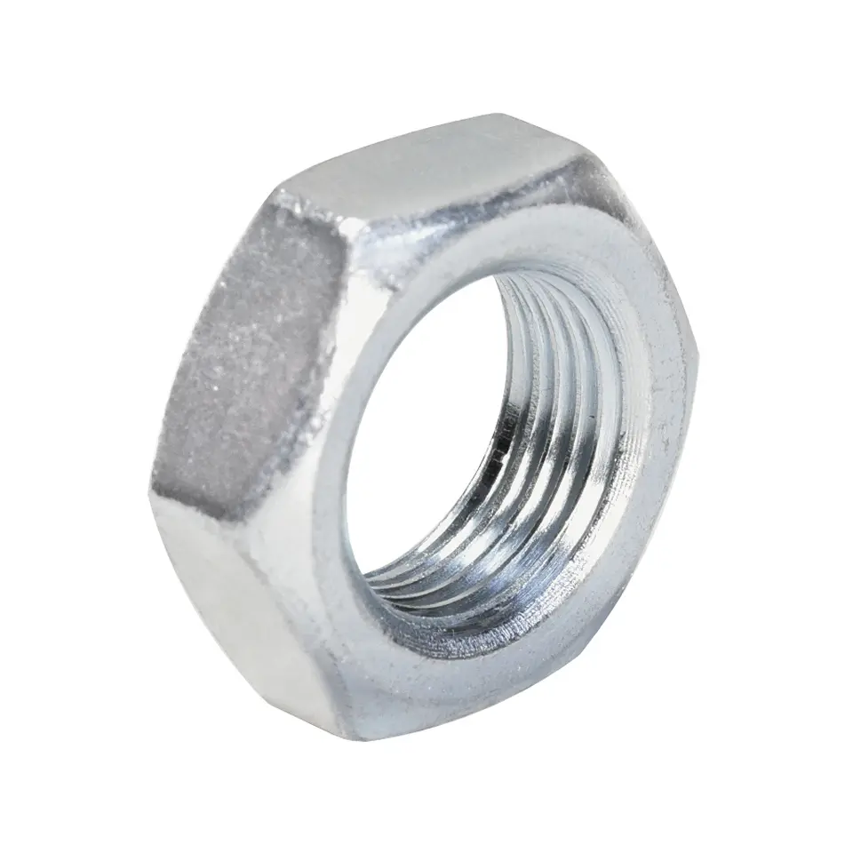 7/8" Left Hand Thread Steel Jam Nut — view 1