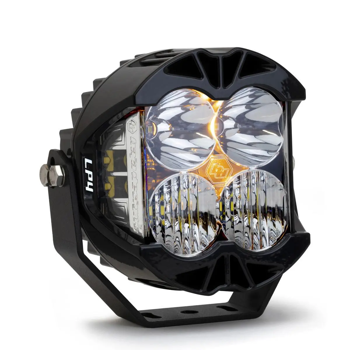 LP4 Pro LED Auxiliary Light Pod - Universal Clear Lens With Amber Backlight — view 1
