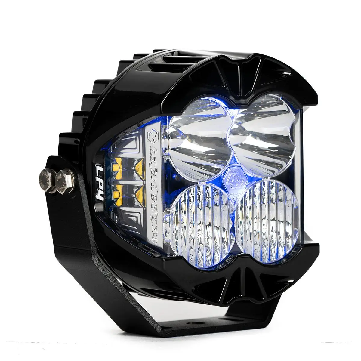 LP4 Pro LED Auxiliary Light Pod - Universal Clear Lens With Blue Backlight — view 1