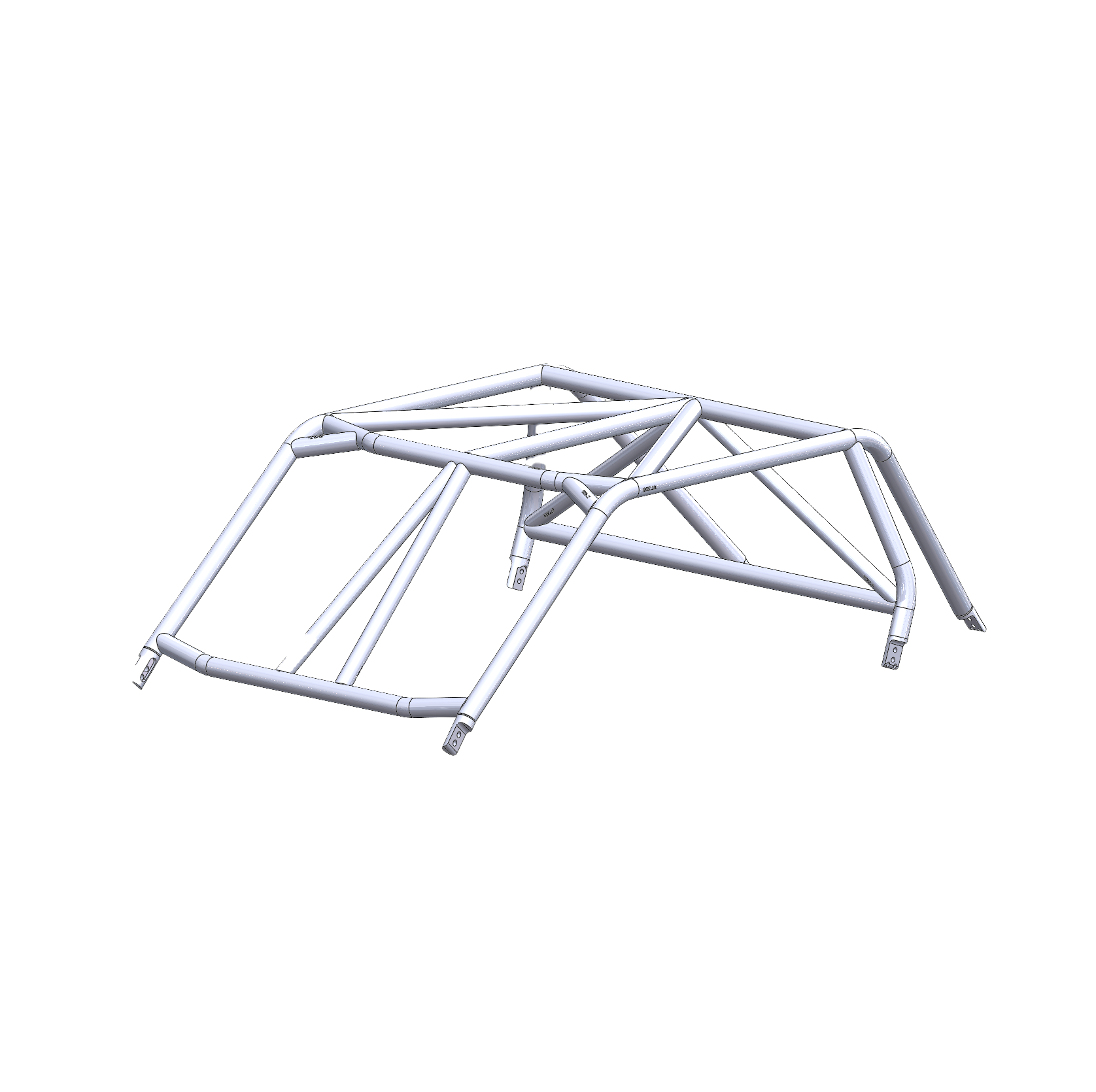 XP1000 / TURBO S - 2 Seat Flat Cage — view 1