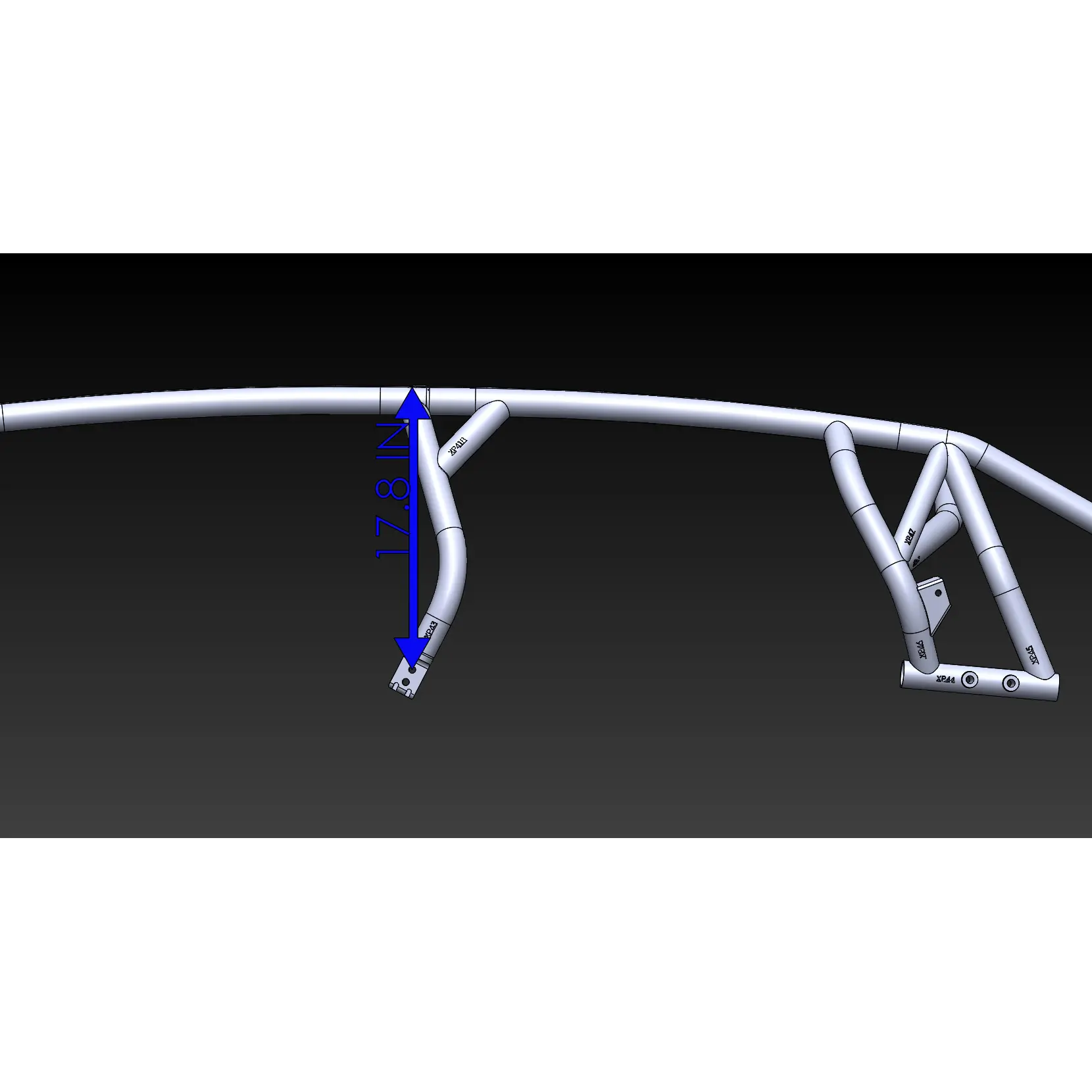 TURBO R / PRO XP - 4 Seat Radius Cage — view 4