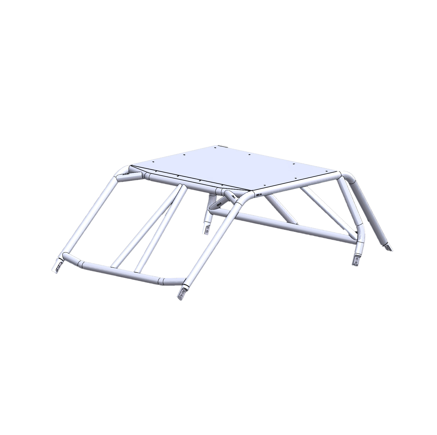 XP1000 / TURBO S - 2 Seat Radius Roof — view 1