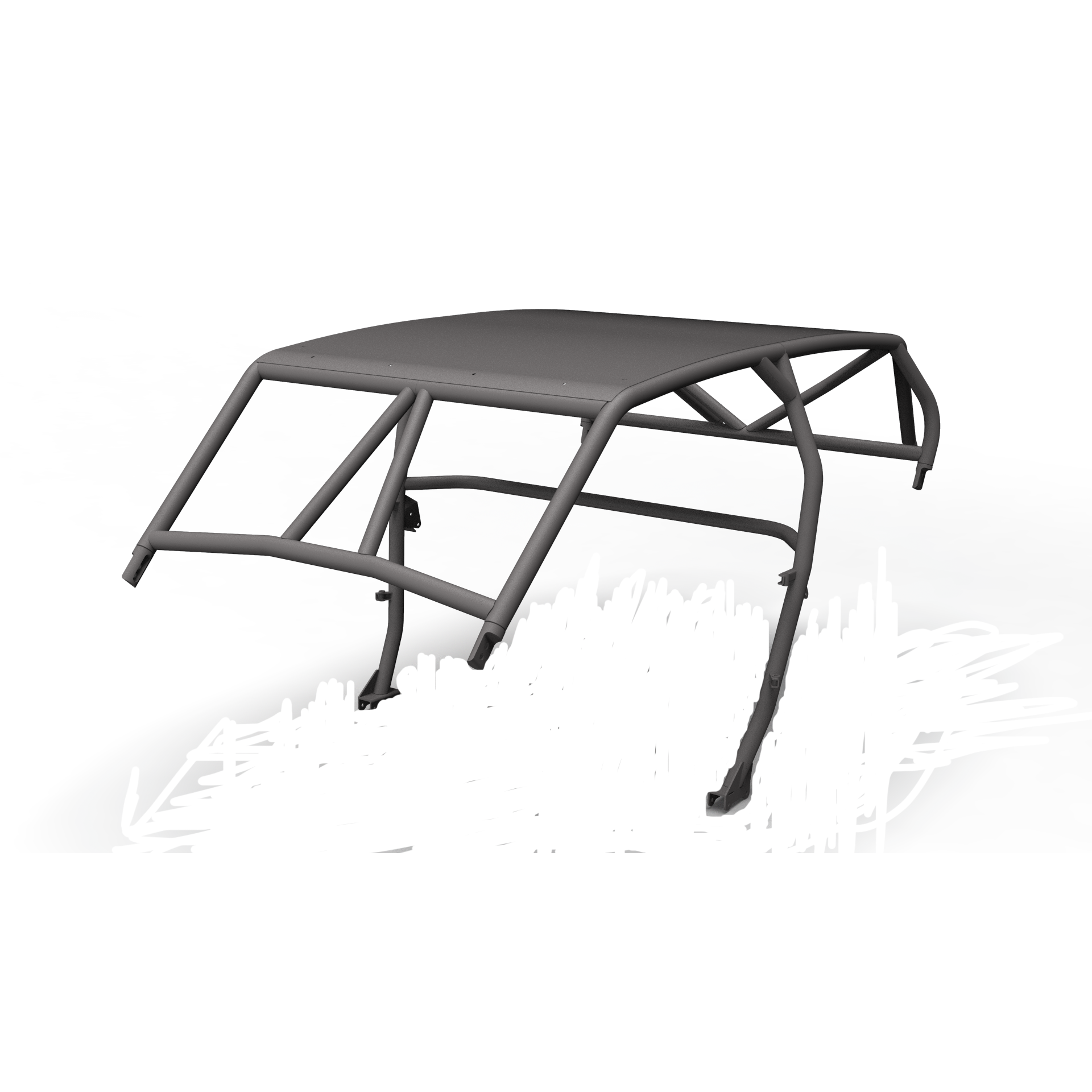 XP1000 / TURBO S - 4 Seat Radius Roof — view 1
