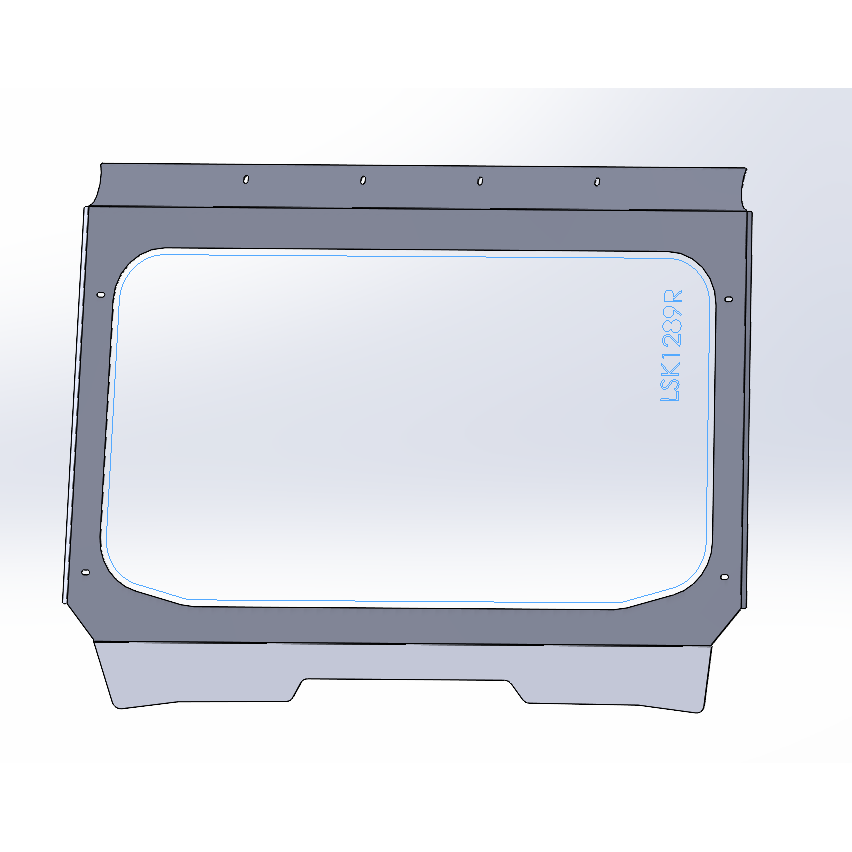 TUBRO R / PRO XP - 4 Seat Radius Windshield Frame — view 1