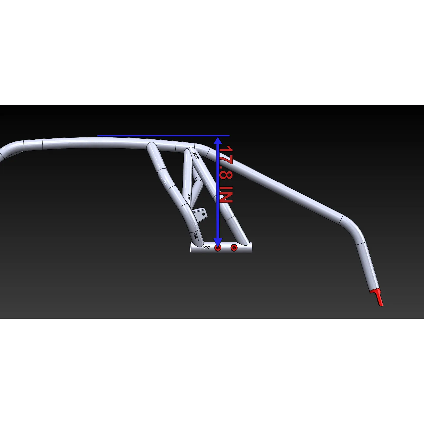 TURBO R / PRO XP - 2 Seat Radius Cage — view 4
