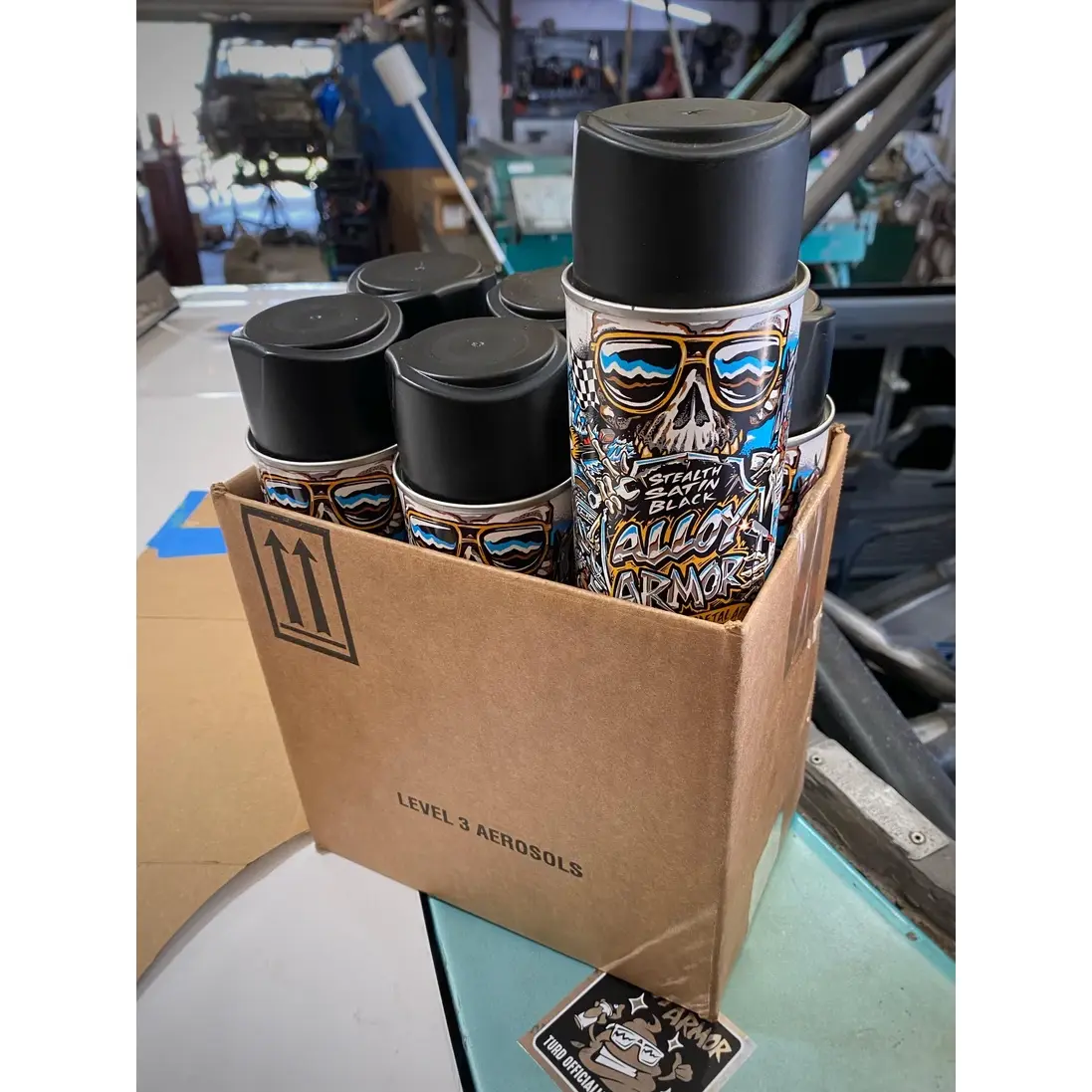 Stealth Satin Black Paint — view 2